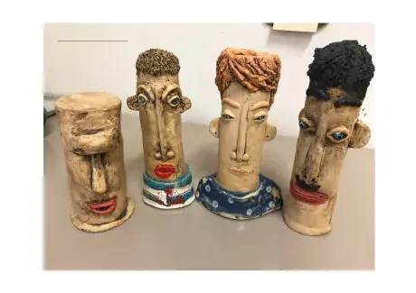 Práce žáků keramiky 2019/2020