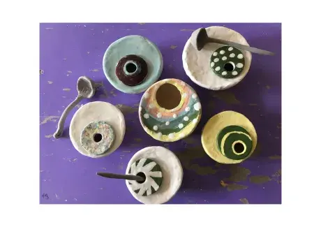 Práce žáků keramiky 2019/2020