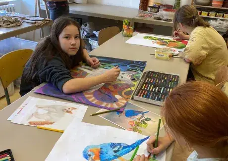 Září v ZUŠ - výtvarný obor