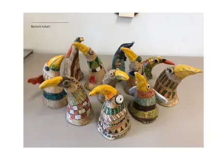 Práce žáků keramiky 2019/2020