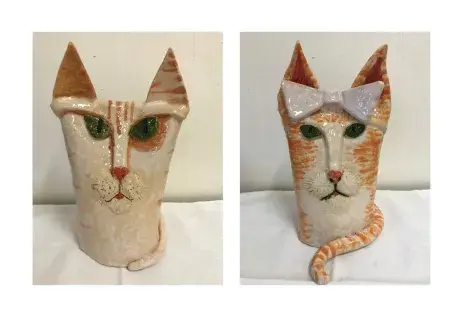 Práce žáků keramiky 2019/2020