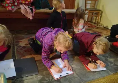 Výtvarné oddělení na poutním místě Rokole