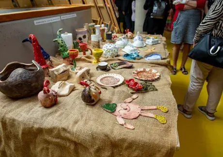 Vernisáž výstavy výtvarného oboru a keramiky