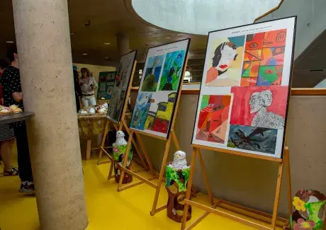 Vernisáž výstavy výtvarného oboru a keramiky