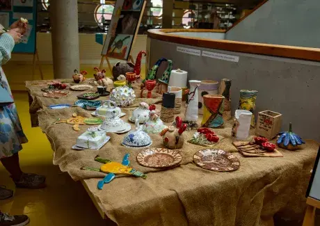 Vernisáž výstavy výtvarného oboru a keramiky