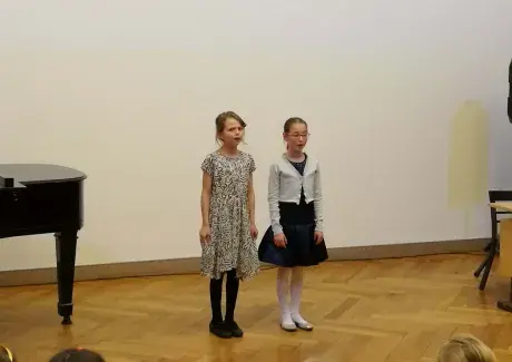 Pěvecké vystoupení žáků Michaely Grundové
