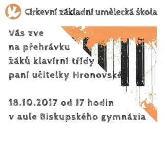 Přehrávka žáků z klavírní třídy Mgr. Hronovské