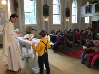 Výtvarné oddělení na poutním místě Rokole